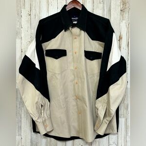 Vintage Wrangler Button Down‎ XL